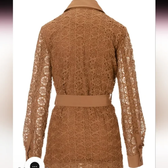 Boston Proper Lace Belted Utility Jacket - Picture 2 of 7